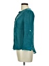 Indigo Rose Teal 3/4 Sleeve Blouse Size M - photo 5
