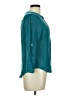 Indigo Rose Teal 3/4 Sleeve Blouse Size M - photo 4