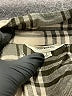 Lucky Brand 100% Viscose Plaid Gray Long Sleeve Button-Down Shirt Size L - photo 7