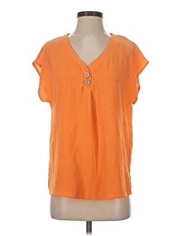 Just Be... Short Sleeve Henley (view 1)