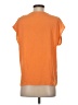 Just Be... 100% Polyester Orange Short Sleeve Henley Size S - photo 2