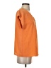 Just Be... 100% Polyester Orange Short Sleeve Henley Size S - photo 4