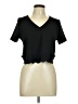 Shein Black Short Sleeve Top Size 6 - photo 1