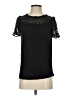 Ann Taylor LOFT 100% Rayon Black Short Sleeve Top Size XXS - photo 1