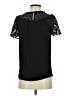 Ann Taylor LOFT 100% Rayon Black Short Sleeve Top Size XXS - photo 2
