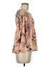 Angie 100% Rayon Pink 3/4 Sleeve Blouse Size M - photo 4