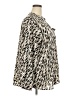 Calvin Klein 100% Polyester Animal Print Ivory Tan Long Sleeve Blouse Size 2X (estimated) - photo 4