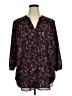 Torrid 100% Polyester Black 3/4 Sleeve Blouse Size 1X Plus (1) - photo 1