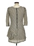 MYNE 100% Silk Houndstooth Ivory Casual Dress Size 6 - photo 2