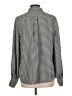 Chaps 100% Polyester Houndstooth Silver Long Sleeve Blouse Size L - photo 2