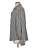 Chaps 100% Polyester Houndstooth Silver Long Sleeve Blouse Size L - photo 5