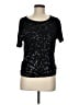 MICHAEL Michael Kors 100% Rayon Black Short Sleeve Top Size M - photo 1