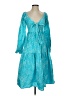 Unbranded Stars Teal Cocktail Dress Size XS (estimated) - photo 1