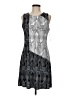 Vince Camuto Graphic Gray Cocktail Dress Size M (petite) - photo 1