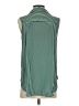 Worthington 100% Polyester Stripes Green Sleeveless Blouse Size XS - photo 2