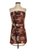 Unbranded Graphic Brown Cocktail Dress Size S - photo 1