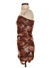Unbranded Graphic Brown Cocktail Dress Size S - photo 5