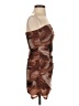 Unbranded Graphic Brown Cocktail Dress Size S - photo 4