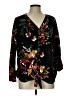 Unbranded Floral Black Long Sleeve Blouse Size L (estimated) - photo 1
