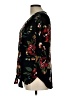 Unbranded Floral Black Long Sleeve Blouse Size L (estimated) - photo 5