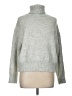 Zara Solid Gray Turtleneck Sweater Size M - photo 1