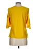 Derek Lam 100% Polyester Yellow 3/4 Sleeve Top Size EU (IT) 46 / US 10 - photo 2