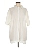 Unbranded Ivory 3/4 Sleeve Button-Down Shirt Size M (estimated) - photo 1