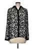 Chico's 100% Polyester Animal Print Black Long Sleeve Blouse Size Med (1) - photo 1