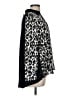 Chico's 100% Polyester Animal Print Black Long Sleeve Blouse Size Med (1) - photo 4