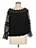 Colleen Lopez 100% Polyester Black 3/4 Sleeve Blouse Size M - photo 1