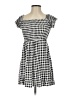 ASOS 100% Viscose Checkered-gingham Gray Casual Dress Size 0 - photo 1