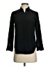 J.Crew 100% Silk Black 3/4 Sleeve Silk Top Size 2 (petite) - photo 1