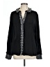 Thread 100% Polyester Black Long Sleeve Blouse Size L (estimated) - photo 1