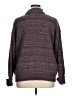 AGB 100% Polyester Tweed Burgundy Turtleneck Sweater Size XL - photo 2
