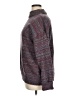 AGB 100% Polyester Tweed Burgundy Turtleneck Sweater Size XL - photo 5