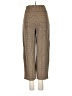 Shein 100% Polyester Houndstooth Brown Casual Pants Size 2 - photo 2