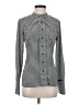 Calvin Klein Stripes Silver Long Sleeve Top Size XS - photo 1