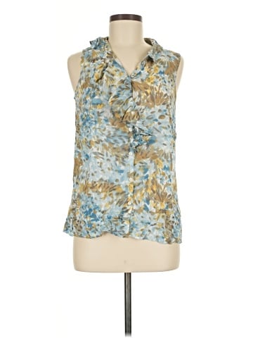 Ann Taylor LOFT Outlet Sleeveless Button-Down Shirt (view 1)