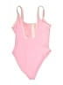 Old Navy Solid Pink One Piece Swimsuit Size S - photo 2