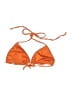 Unbranded Solid Orange Swimsuit Top Size M - photo 2