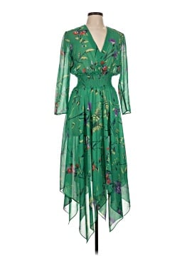 v neck emerald green prom dress Sheer-Bodice Prom Dress with Glitter