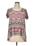 New Directions Pink Short Sleeve Top Size XL - photo 1