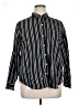Old Navy 100% Cotton Stripes Black Long Sleeve Button-Down Shirt Size XL - photo 1