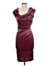 Assorted Brands 100% Polyester Solid Burgundy Cocktail Dress Size S - photo 2