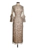 Mac Duggal 100% Polyester Silver Pink Cocktail Dress Size 4 - photo 1