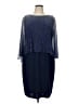 SLNY Blue Cocktail Dress Size 16W - photo 1