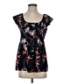 Tricia Fix Black Short Sleeve Blouse Size S - photo 1