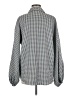 Unbranded Houndstooth Black Long Sleeve Blouse Size M - photo 2