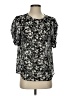 J.Crew 100% Polyester Black Short Sleeve Blouse Size S - photo 1