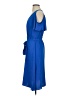 Ann Taylor 100% Polyester Solid Blue Casual Dress Size 4 (petite) - photo 5